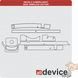 NIKON Z CAMERA BODY SKIN TEMPLATE VECTOR